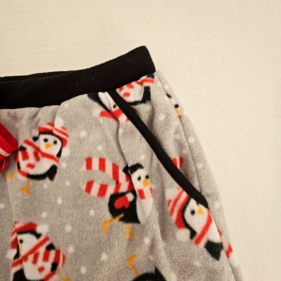 Rene Rofe Sleepwear Womens Large Pajama Lounge Pants Winter Penguins Pockets - Picture 5 of 8